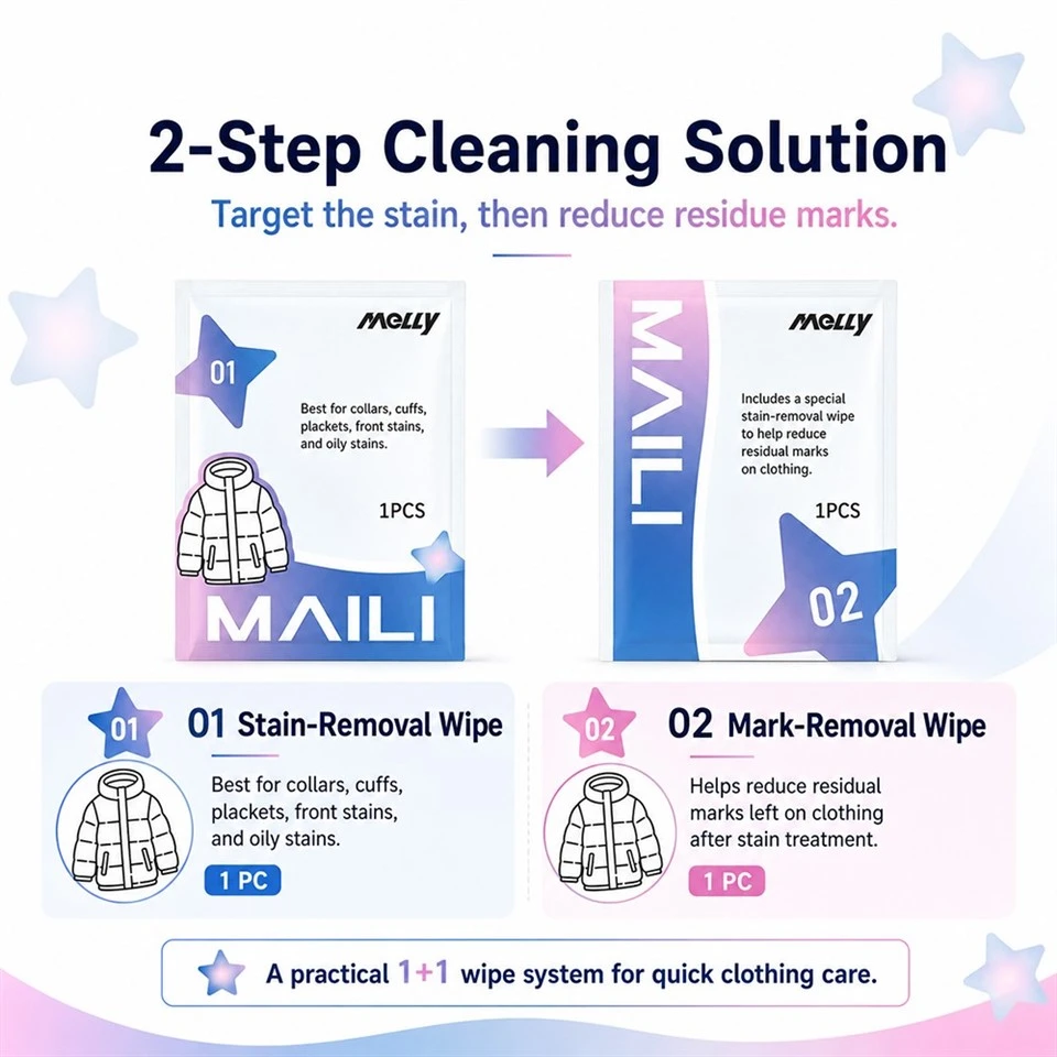 Mini Stain Remover Wet Wipes factory
